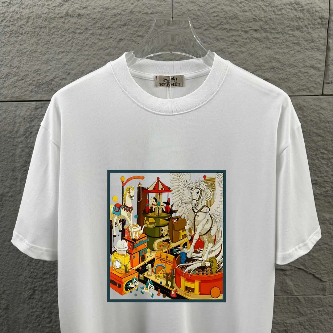 Herme* * 2026 New Arrival Classic T Same Style ：Black White Red Size： S （90-130 ） M （120-150 ） L （140-165 ） XL （160-180 ） XXL （180-210 ）